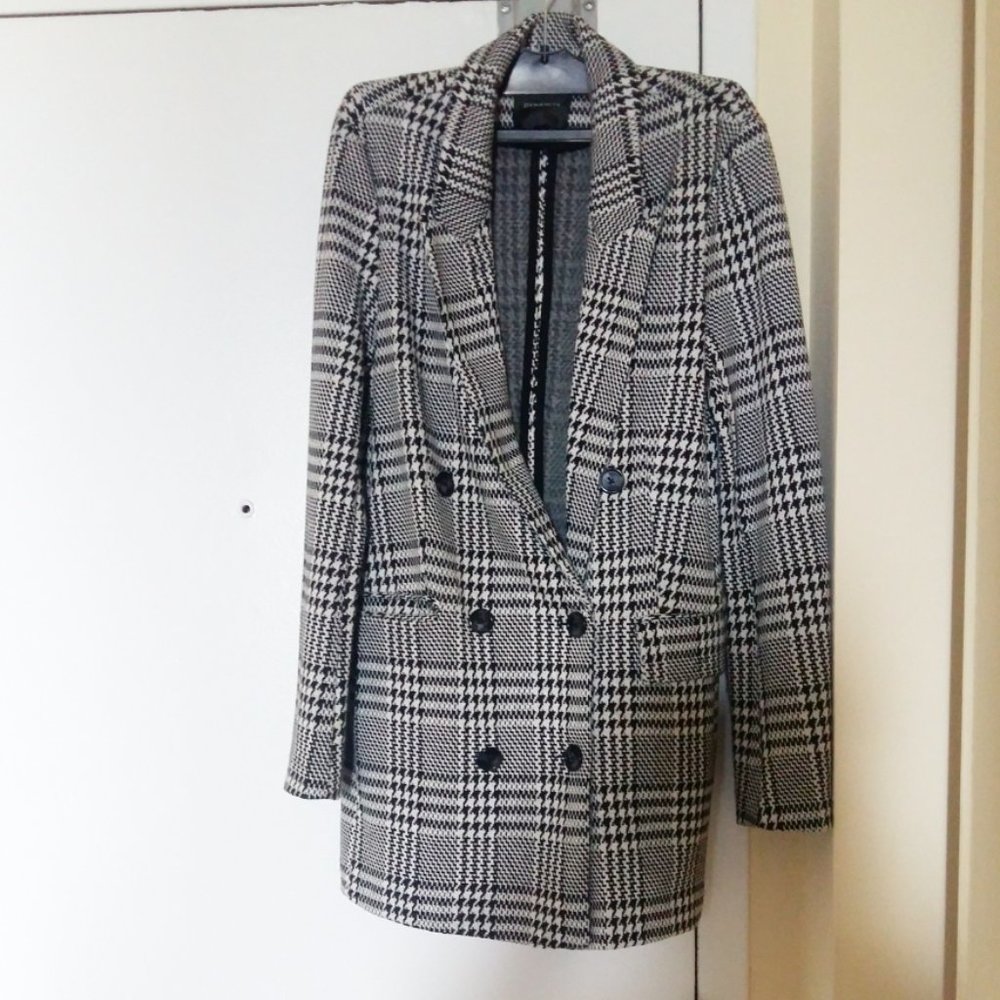 Houndstooth peacoat in size small